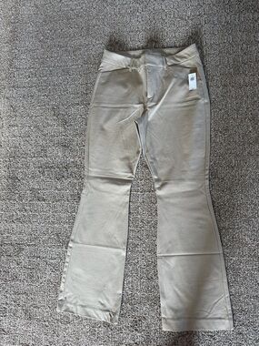 Old Navy Light Khaki Flare Pants